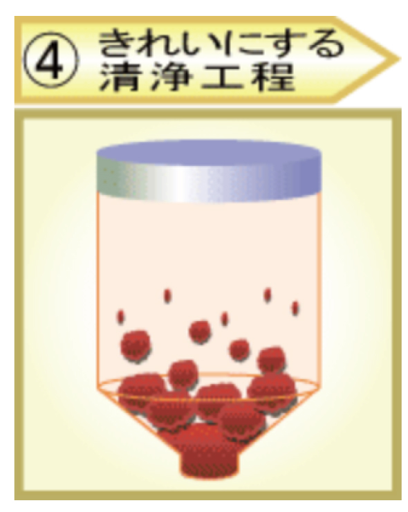 きれいにする 洗浄工程